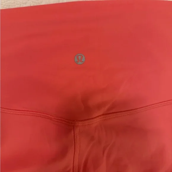NWOT Lululemon Coral/Salmon Leggings - Picture 4 of 4